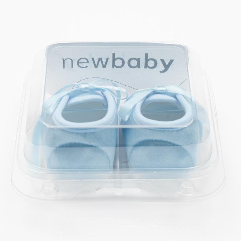 Dojčenské saténové capačky New Baby modrá 6-12 m 6-12 m