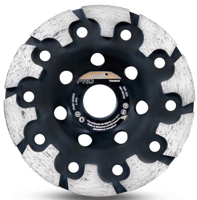 Brúsny diamantový kotúč 125x5x22,2 mm na brúsenie žuly, mramoru, typ-T, PROFI, TVARDY