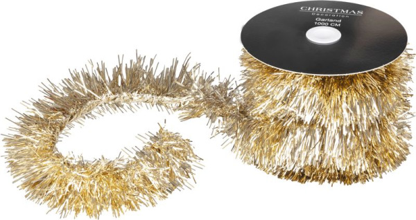 Girlanda, 9cm x 10m, champagne 1