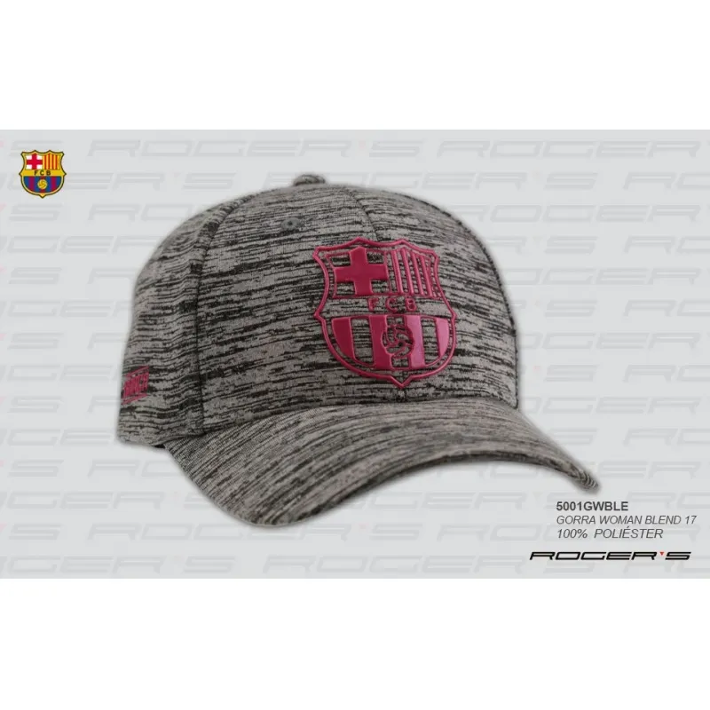 Dámska šiltovka FC BARCELONA Grey 55cm