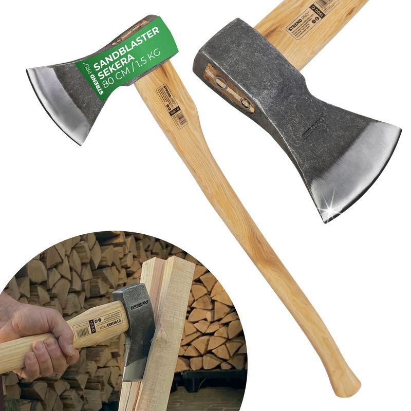 Sekera Strend Pro A613B Sandblaster 1500 g, drevená násada 800 mm 1