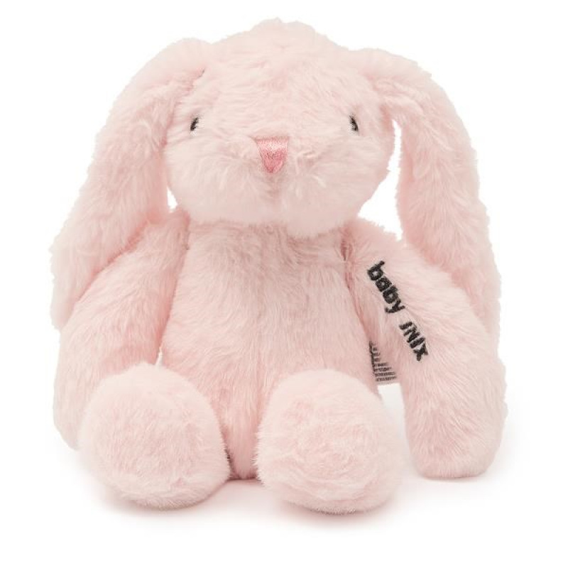 Darčeková súprava Baby Mix – plyšový zajačik a župan 0- 12 m 1