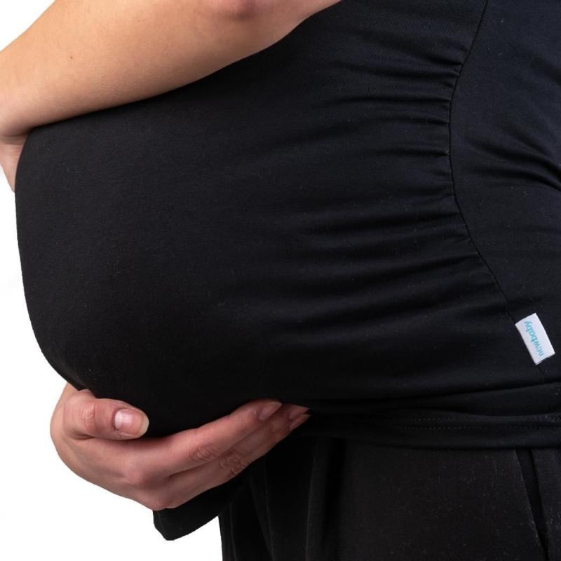 Tehotenské tričko New Baby čierna XL