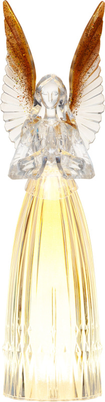 Dekorácia MagicHome Vianoce, Anjel, 3xLED teplá biela, IP20, 16,5x11,5x41,5 cm