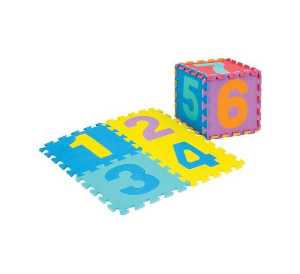 Detská hracia podložka s číslami Sedco 30x30x1, 2 cm - 10ks