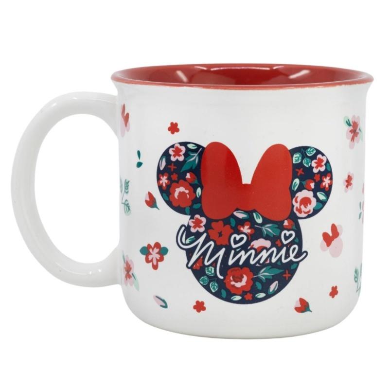 STOR Keramický hrnček Minnie Mouse Gardening, 400ml, 75734