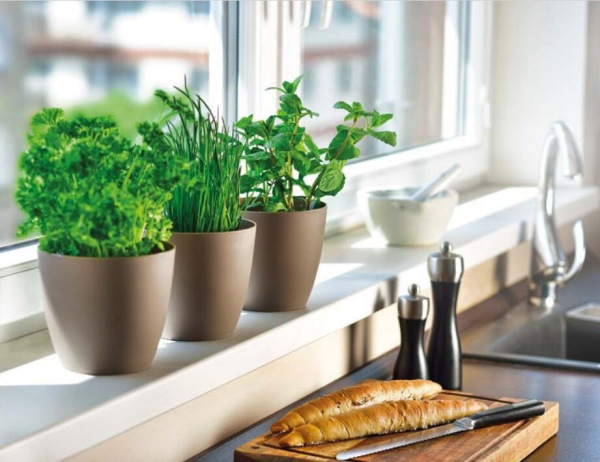 Ella Mat dekoratívny kvetináč antracitová 2