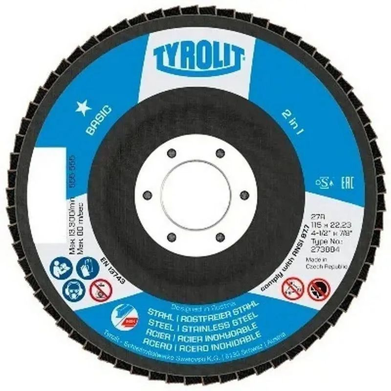 Kotuc Tyrolit 115x22,23mm, ZA60-B 28A, 2in1, * Basic