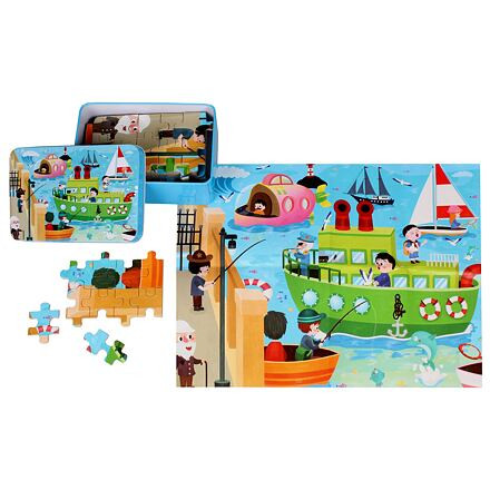 Parník puzzle 100 dielikov