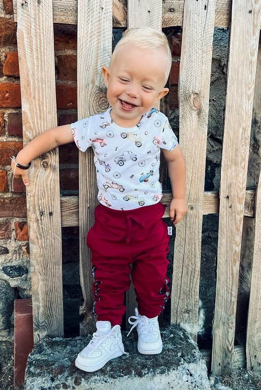 Dojčenské bavlnené tepláčky Nicol Races 56 (0-3m) 1