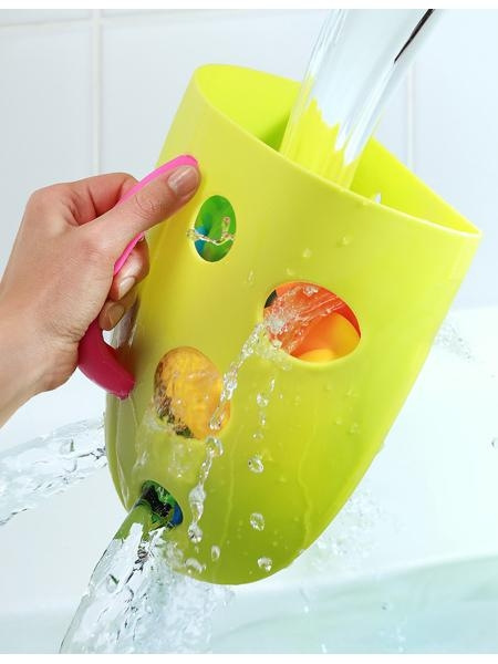 Plastový box na hračky do vane Akuku sivý 2