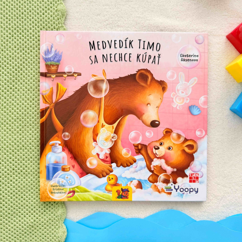 Medvedík Timo sa nechce kúpať 2