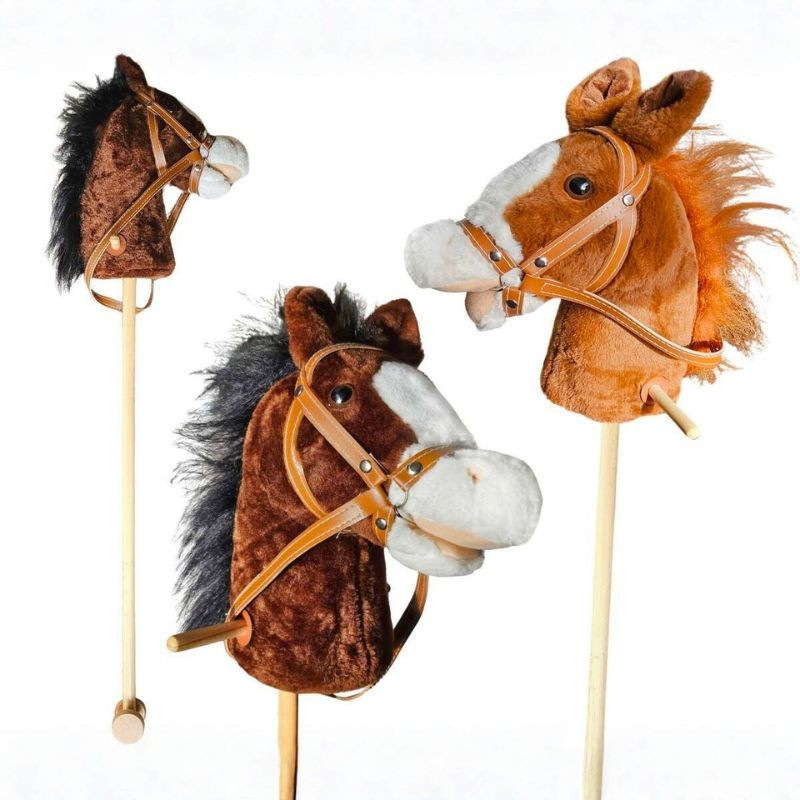 Zvukový koník na palici a kolieskach