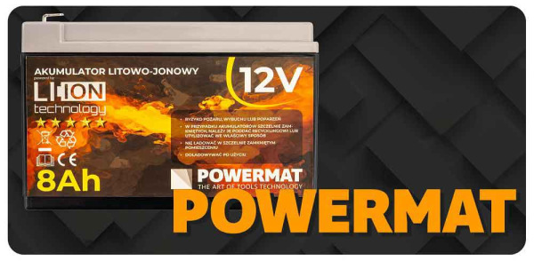 Náhradná batéria pre akumulátorový postrekovač, rozmer 15x10x6,5 cm, 12V, 8Ah, POWERMAT 5