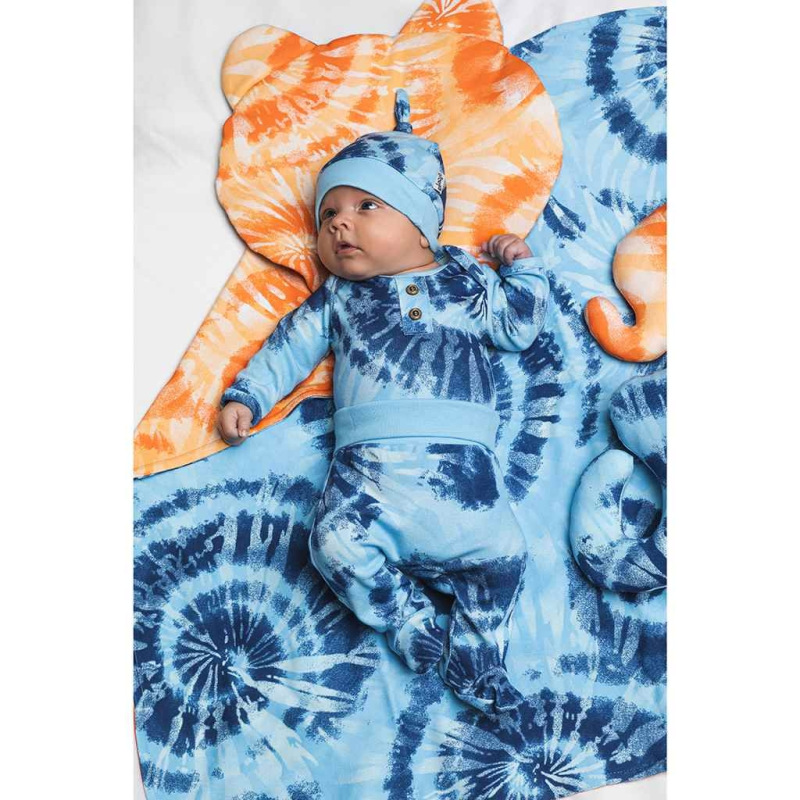 Dojčenské body s dlhým rukávom Nicol Tomi modrá 62 (3-6m) 1