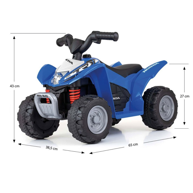 Elektrická štvorkolka Milly Mally Honda ATV modrá 4