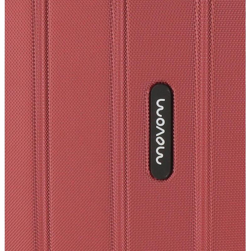 JOUMMA BAGS MOVOM Wood Red, Sada luxusných ABS cestovných kufrov, 65cm/55cm, 5318966