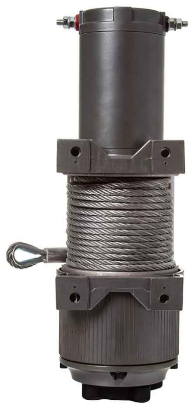 Naviják elektrický, 12V, 800W, max. ťah 1814 kg, oceľové lano 6 mm, MAR-POL 12