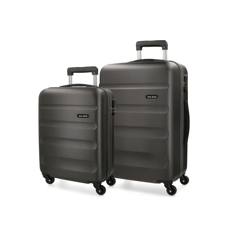 ROLL ROAD Flex Antracita, Sada ABS cestovných kufrov, 55-65cm, 5849561