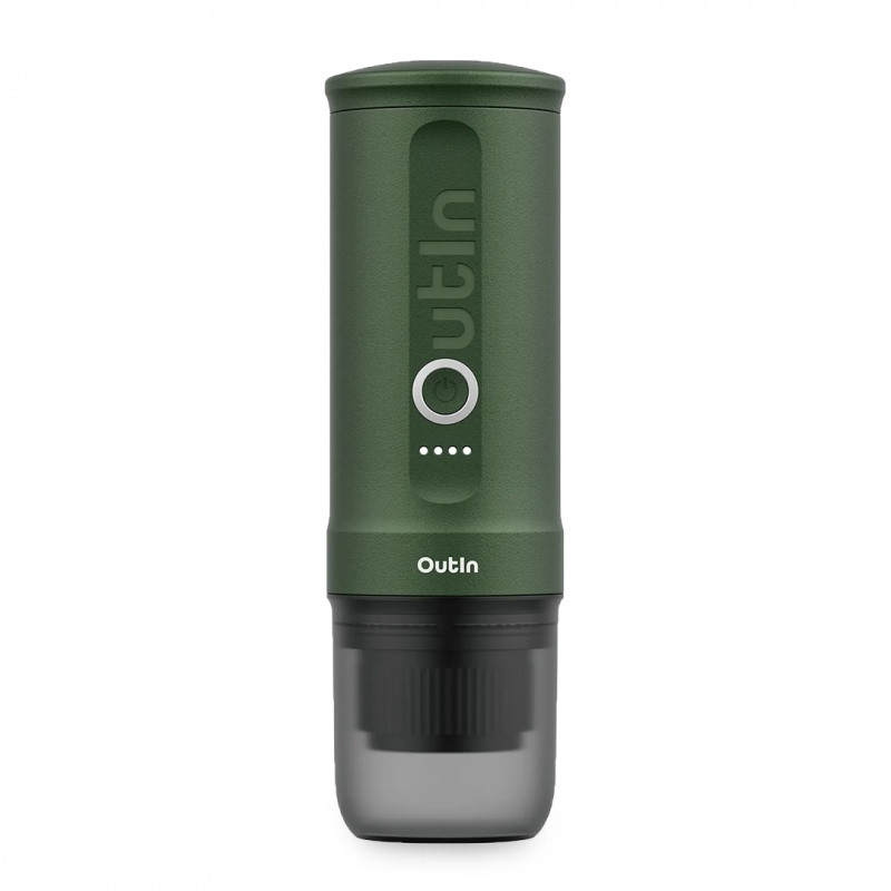Outin Nano Portable Espresso Machine – Forest Green + cestovný obal 1