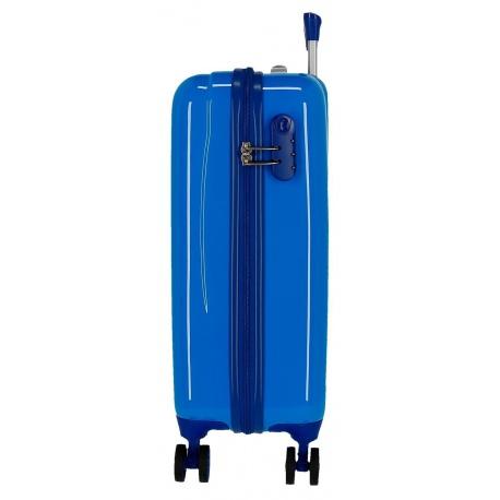 JOUMMA BAGS Luxusný detský ABS cestovný kufor MICKEY MOUSE Azul, 55x38x20cm, 34L, 2031721