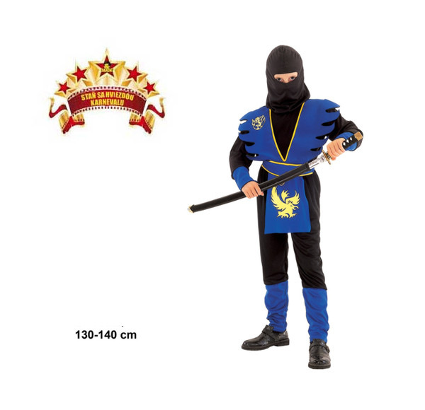 Karnevalový kostým Ninja modrý C 1