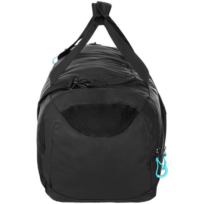 Duffle Bag L športová taška čierna-tyrkysová 2