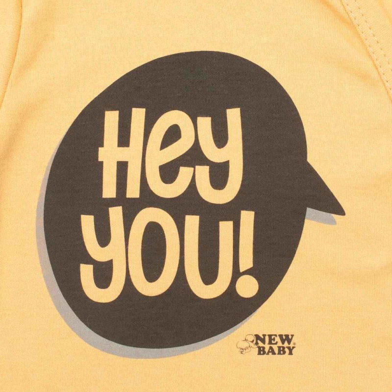 Dojčenské tričko New Baby With Love horčicové 68 (4-6m) 1