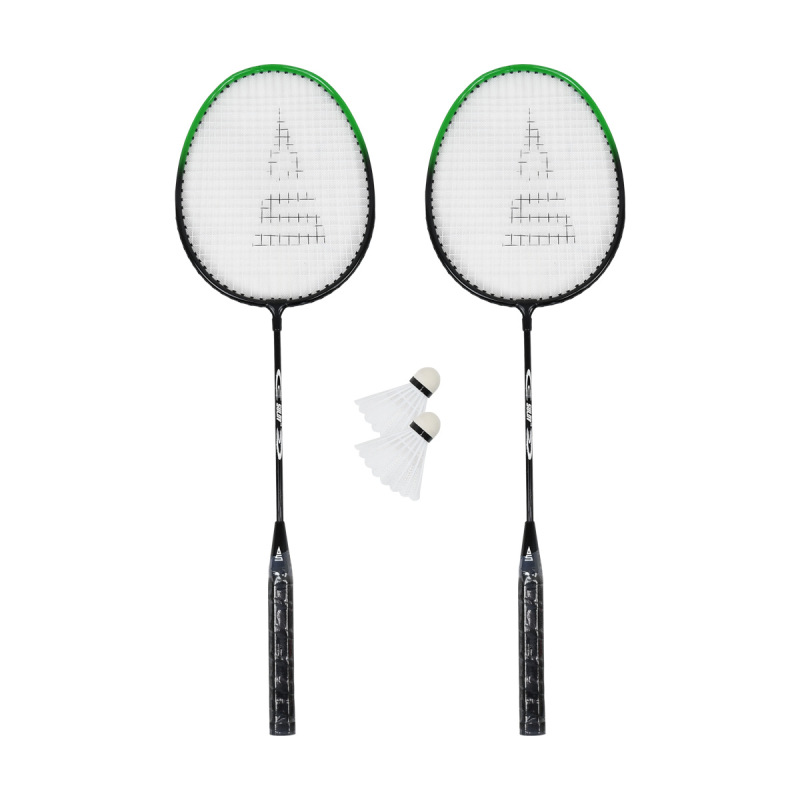 BADMINTON SET 2R+2M,cierno-zel
