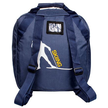 Ski Rucksack taška na helmu a lyžiarky navy 1