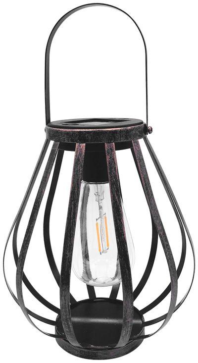 Lampa Strend Pro Hadar, 18x21 cm, solárna, 2x Edison LED, AA