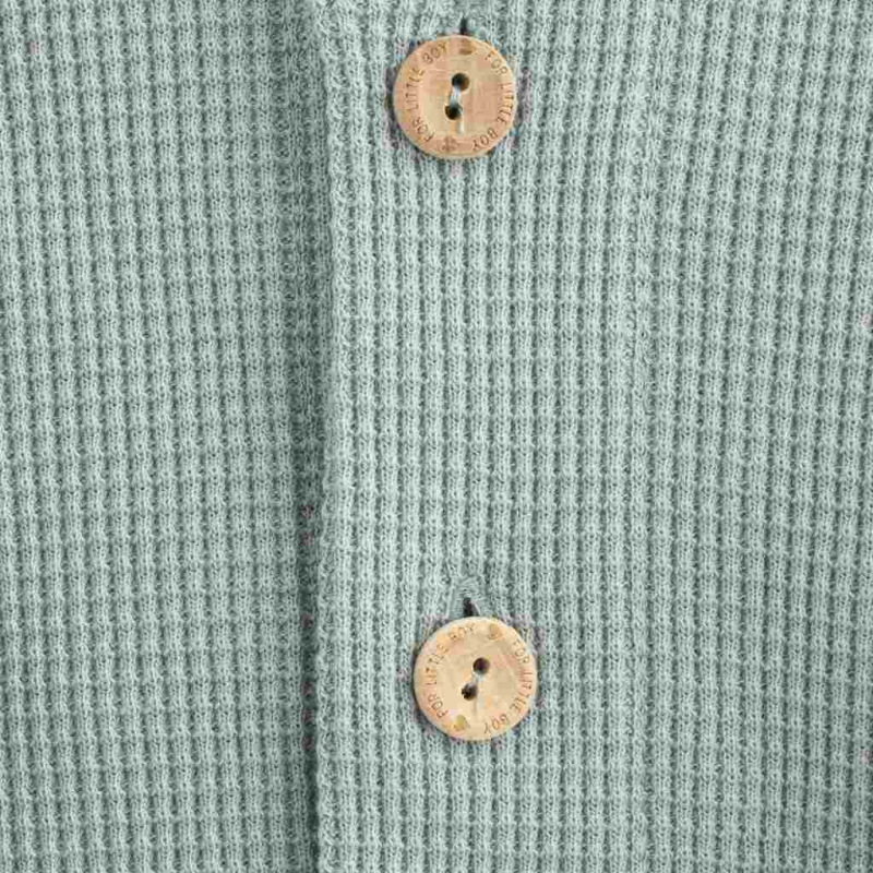 Dojčenský kabátik na gombíky New Baby Luxury clothing Laura sivý 68 (4-6m) 2