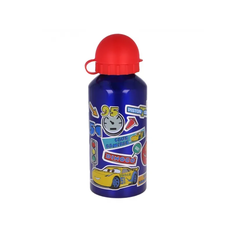 Hliníková fľaša na pitie DISNEY CARS Stickers, 400ml, 51534