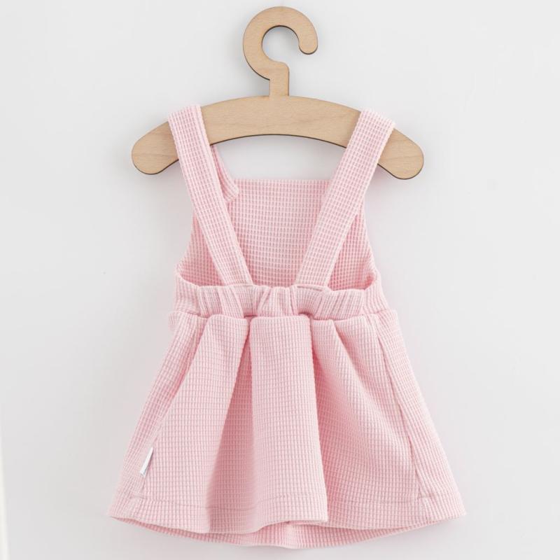 Dojčenská sukienka na traky New Baby Luxury clothing Laura ružová 62 (3-6m)