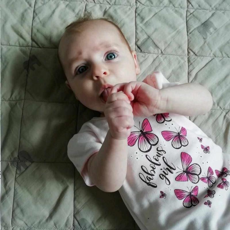 Dojčenské tričko so sukienkou New Baby Butterflies 68 (4-6m)
