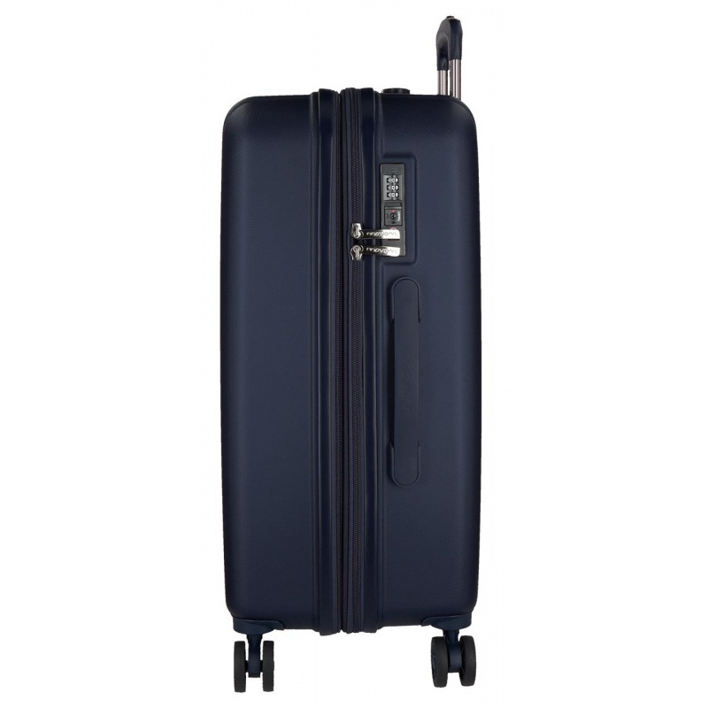 MOVOM Wood Navy Blue, Škrupinový cestovný kufor, 75x52x32cm, 109L, 5319364 (large exp.) 1