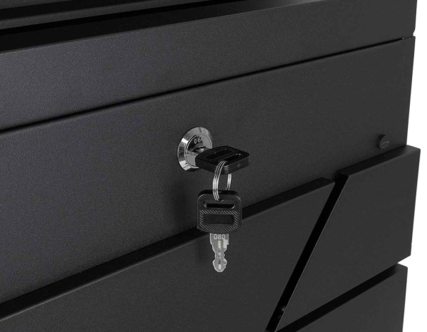 Poštová schránka 36,5 x 36,5 x 10 cm, čierna, GEKO 7