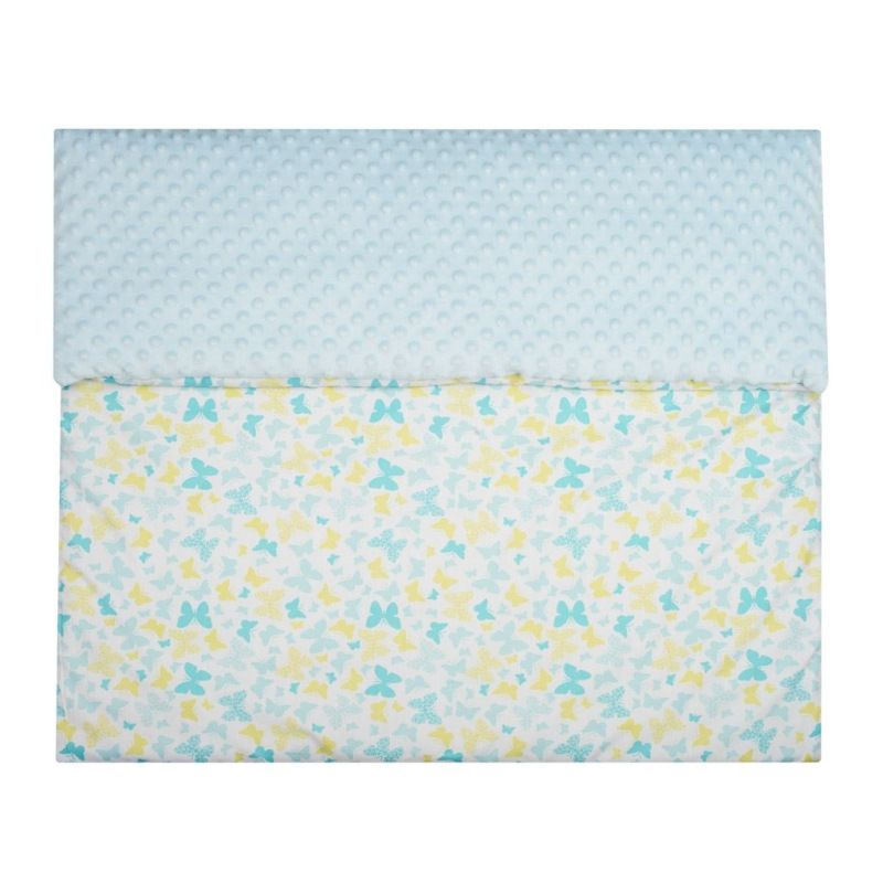 Detská deka z Minky s výplňou New Baby modrá 80x102 cm 2