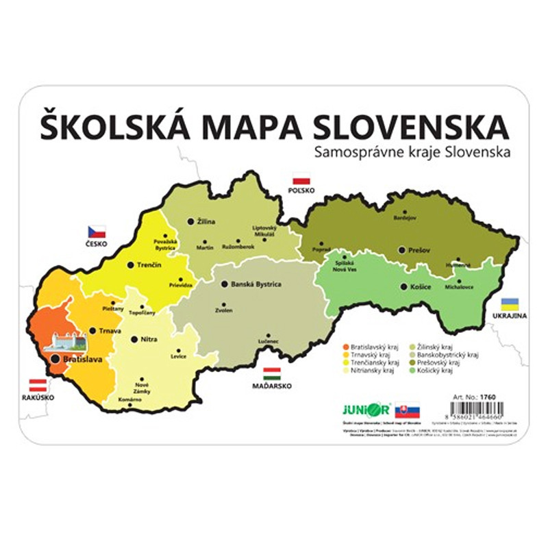 Školská mapa SR šablóna krajov