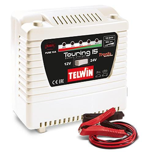 Nabijacka Telwin Touring 15, 12-24V, Tronic, Pb-Ca, Wet, Gel, AGM, EFB, MF