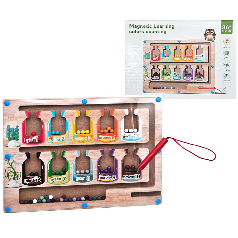 Náučné drevené počítadlo