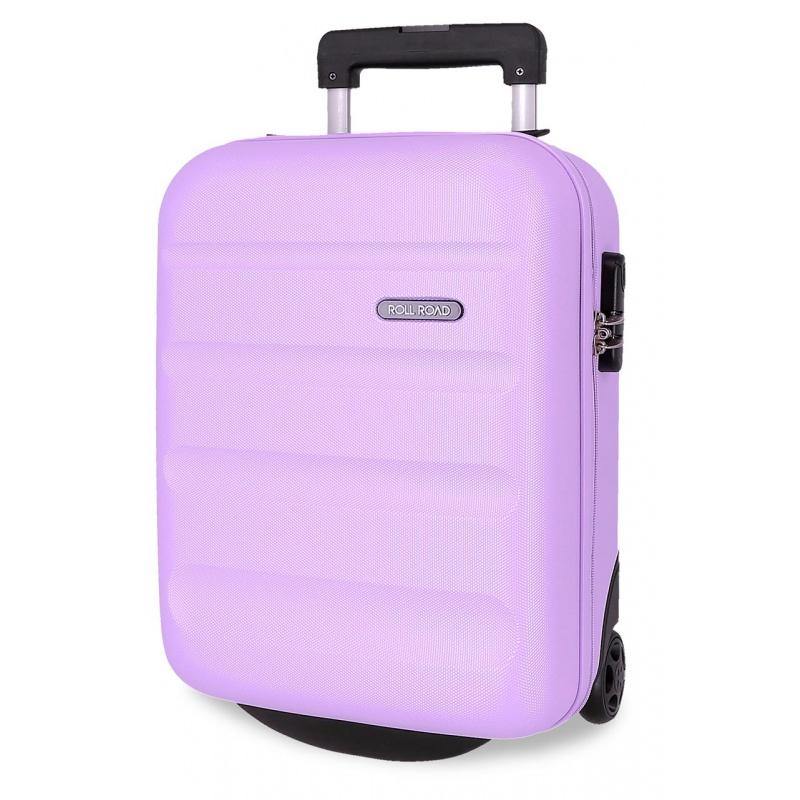 ROLL ROAD Flex Pink, Príručný mini cestovný kufor, 40x30x20cm, 24L,584996F