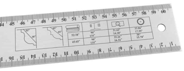 Uholník nerezový, nastaviteľný 600 mm, PRO-TECHNIK 4
