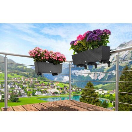 Plastkon Supreme samozavlažovací kvetináč biela, 75cm 4