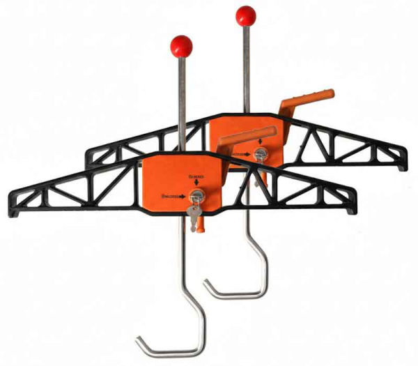 Uzamykateľný držiak rebríka na strešný nosič auta, sada 2 kusy, XL-TOOLS