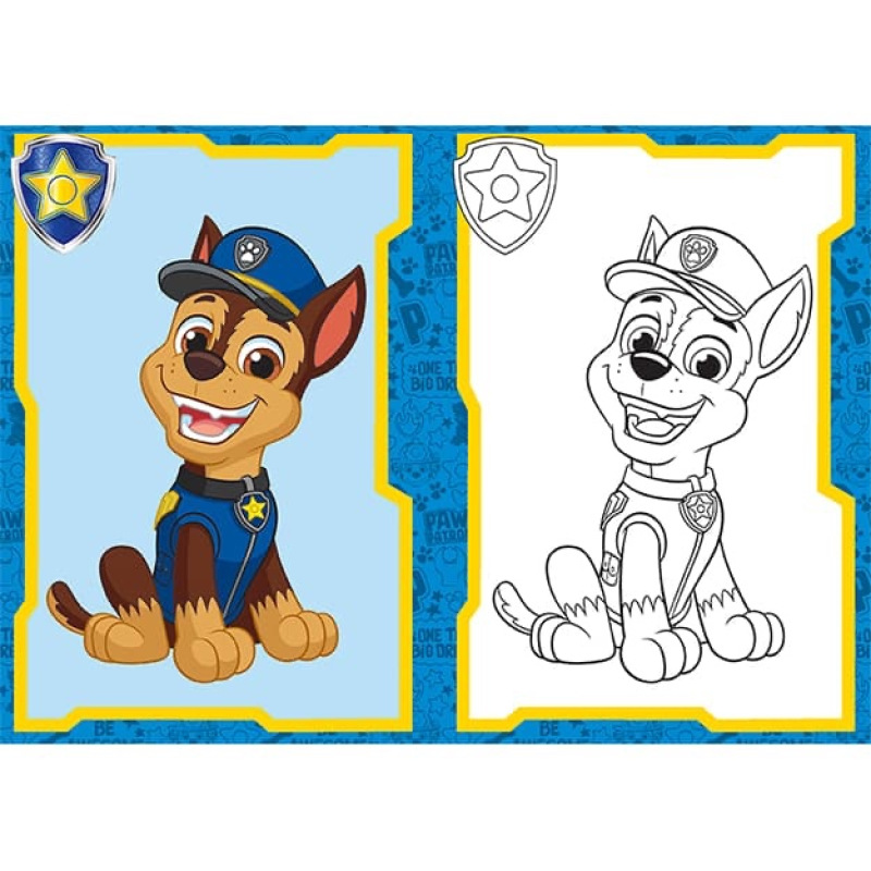 A5+ Labková patrola - omaľovánka 1