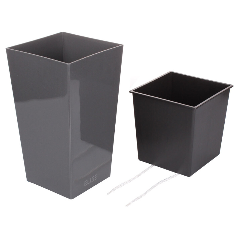 Elise Lesk dekoratívny kvetináč antracitová 4