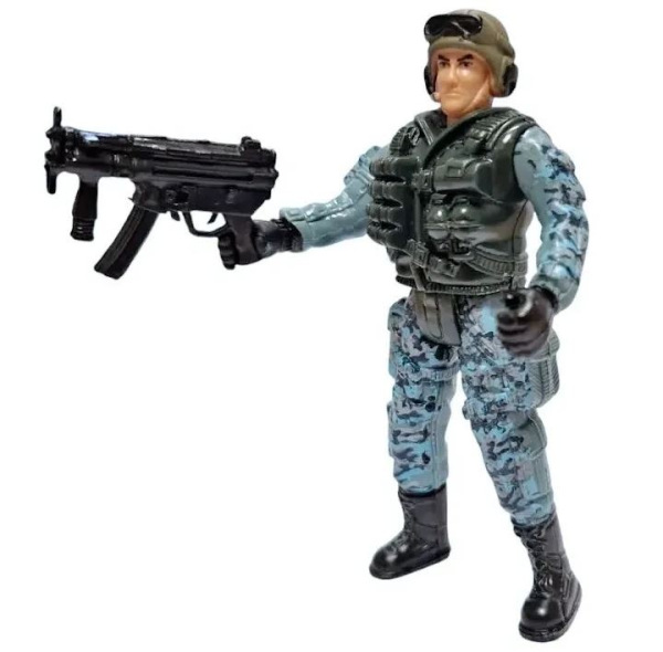 Kĺbový vojak so zbraňou - 4 druhy 2