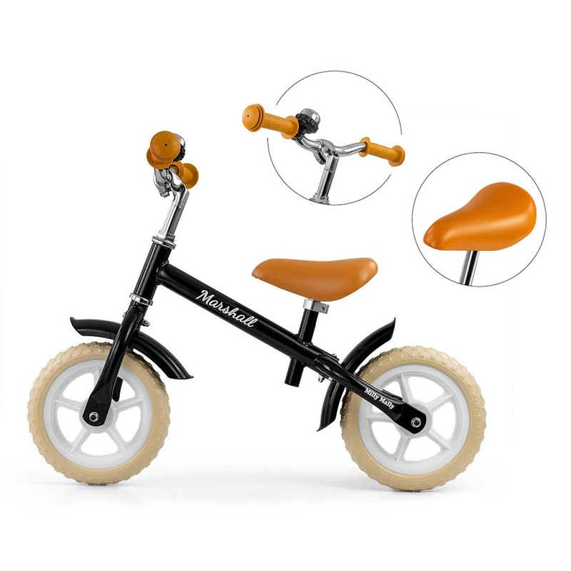 Detské odrážadlo bicykel Milly Mally Marshall Black 3