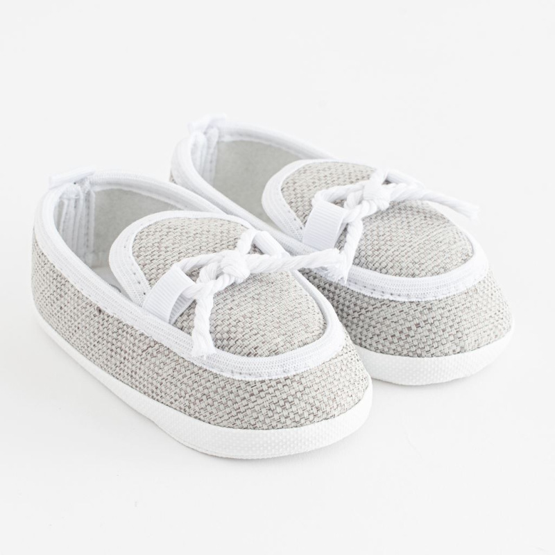 Dojčenské mokasíny-capačky New Baby šedá 3-6 m 3-6 m 1